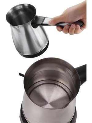 KSB Store Paslanmaz Çelik Türk Kahvesi Makinesi 6 Fincan Kpasiteli Elektrikli Cezve - Lisinya