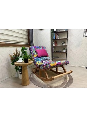 Vivense Miskin Sallanan Sandalye, Diego, Ahşap, Naturel Ayak