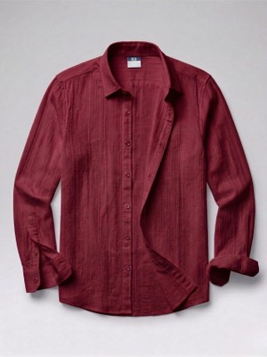 Secret Sita Erkek Armürlü Yarım Oversize Üslin Gömlek