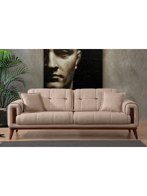 Vivense Baixa Üçlü Koltuk, Krem