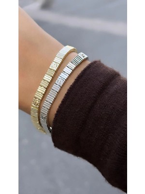Nergis Collection Marka Model Kadın 14 K Bileklik Gold Kadın Tasarım Bileklik