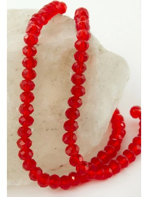 Pileli Store Renkli Kristal Dizi Taş 6 mm