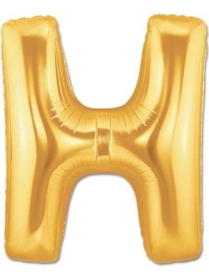 İlk El Grup H Harf Folyo Balon Altın Renk  40 Inç