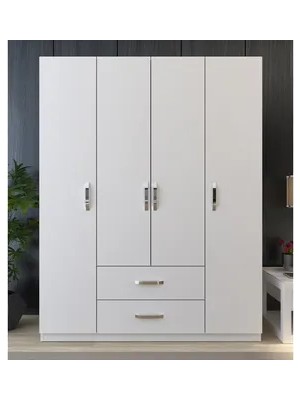 Vivense Metalia Smartline Gardırop, 4 Kapı 2 Çekmeceli