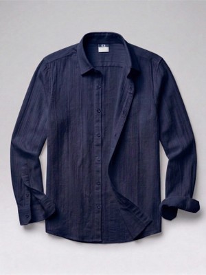 Secret Sita Erkek Armürlü Yarım Oversize Üslin Gömlek