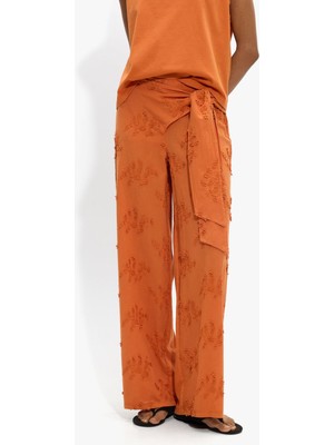Parfois Kadın %100 Pamuklu Nakışlı Pantolon