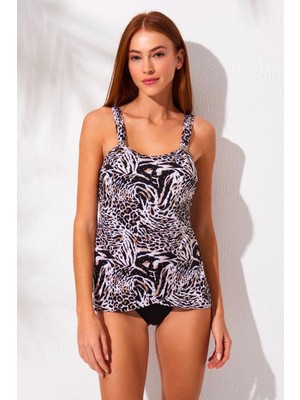 Pierre Cardin Yuvarlak Yaka Tankini Takım Yeni Sezon