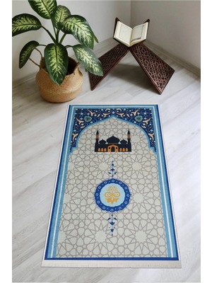 Modern Home Diz Ağrıtmaz Süngerli Kalın Tüylü Seccade Yumuşak Seccade