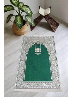 Modern Home Diz Ağrıtmaz Süngerli Kalın Tüylü Seccade Yumuşak Seccade