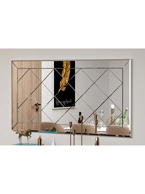 Vivense Mone Saga Dekoratif Baklava Desenli Salon Aynası, SGA01