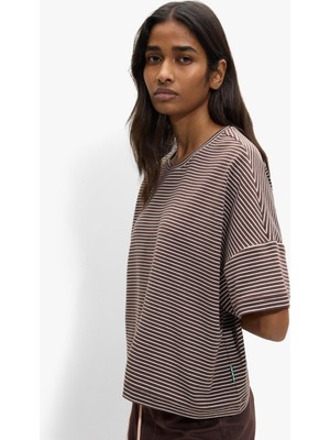 Parfois Kadın Çizgili Pamuklu T-Shirt