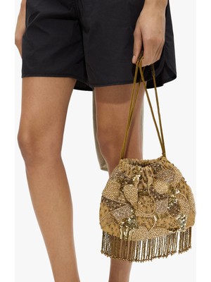 Parfois Kadın Boncuklu ve Püsküllü Party Çanta