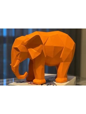 Vivense Kübik Fil Obje Turuncu