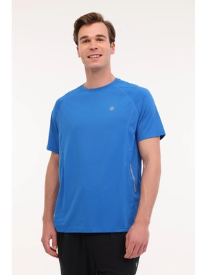 Lumberjack ml Kaı 11HTPRF-01 Saks Erkek Kısa Kol T-Shirt
