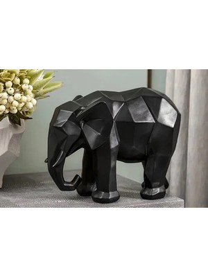 Vivense Kübik Fil Obje Siyah