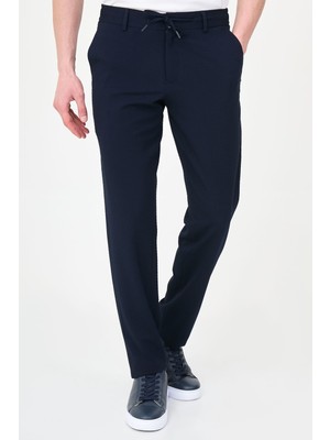 MCR Dokulu Slim Fit Ipli Beli Lastikli Erkek Pantolon