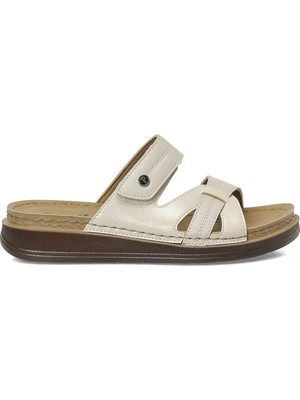 Polaris 167228.Z6FX Bej Kadın Terlik