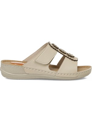 Polaris 167235.Z Bej Kadın Terlik