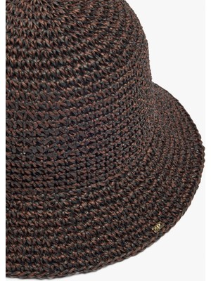 Parfois Kadın Kağıt Hasır Efektli Bucket Şapka