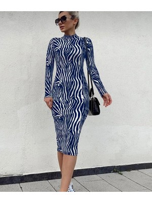 Secret Sita Kadın Uzun Kollu Mikro Midi Elbise