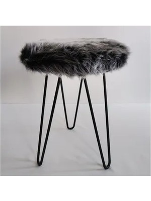 Vivense Peluş Puf, Antrasit