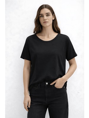 Fashion Friends Kol Detaylı Siyah Kadın Bluz 26Y0309K1