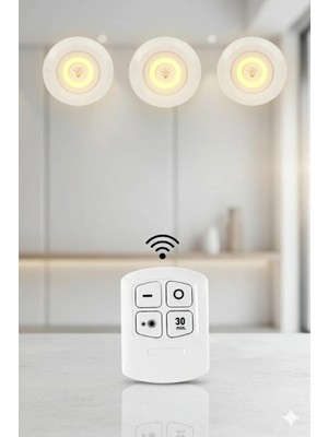 Kendal KKS103 Kumandalı Kabın Spotu 3 Gözlü 5W Beyaz