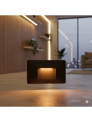 Kendal KDA756 Dış Mekan Duvar Armatürü Siyah Kasa Amber