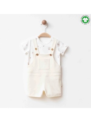 Blumi Kids Organik Pamuk Salopet ve Tişört Takım