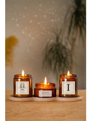 Luma Candle Lvsqvr Yengeç Burcu Ritüel Koku 3 Lü Mum I HARFI-111 Yeni Başlangıçlar ve Düşünce Gücü