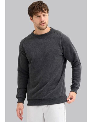 Slazenger 5610 Erkek Regular Fit Bisiklet Yaka 3 Iplik Sweatshirt – Günlük & Spor Kullanım