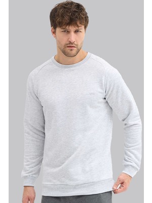 Slazenger 5610 Erkek Regular Fit Bisiklet Yaka 3 Iplik Sweatshirt – Günlük & Spor Kullanım