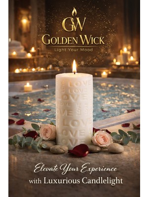 Moresun Golden Wick  “beyaz Sabun ” Kokusu Silindir Mum