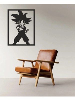 Melbay Lazer Duvar Dekorasyon Ürünleri Goku Style Mdf Ahşap Tablo Duvar Dekoru