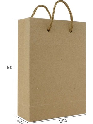 12*17*5 Kraft Karton Çanta 25 Adet