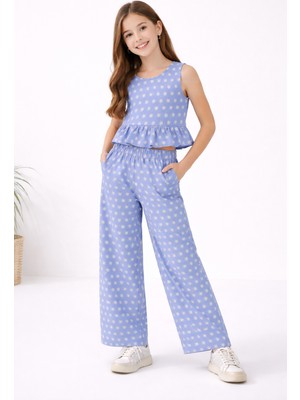 Özge Başaran Kız Çocuk Kot Kumaş 2’li Takım (9-15 Yaş)