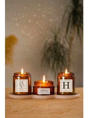 Luma Candle Lvsqvr Yay Burcu Ritüel Koku 3 Lü Mum H HARFI-666 Içsel Denge ve Ki Değerini Bulma