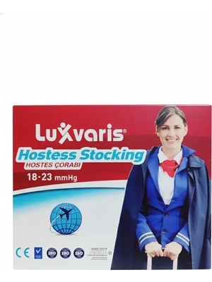 Montreal Luxvaris 845 Külotlu Burnu Kapalı Hostes Çorabı (Varis Çorabı) Siyah No: 4 ( 1 Adet )