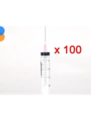 Montreal Genject 20ML (Contalı) 3p Pembe Uçlu Enjektör 100'LÜ Kutu ( 1 Adet )