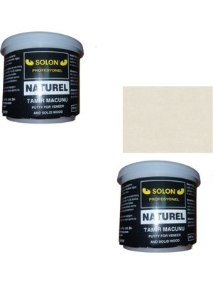Solon 2 Adet Ahşap Masif ve kaplama Tamir Macunu Naturel 240 Gr.