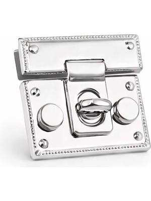 10 Adet Çanta Kilidi Aparatı Metal Çanta Kapağı Kilit Mekanizması Örgü Makrome Çanta Yapımı Için