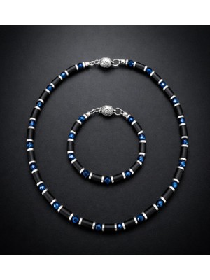 Asteria Elite Hematit Güç ve Koruyucu Enerji Kolye Bileklik Seti