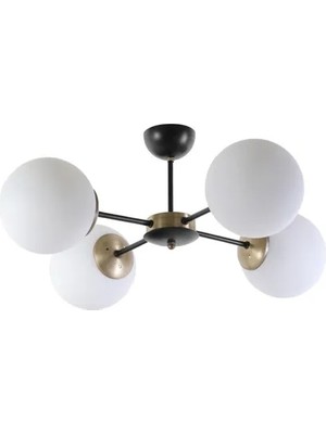 Vivense Lumexx Venüs Dörtlü Beyaz Camlı Avize