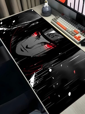 Charmbi Itachi Uchiha Mouse Pad – 40X90 Gaming Mousepad, Kaymaz Taban Büyük Oyuncu