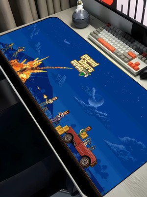 Charmbi Gta V Temalı 40X90 Procontrol Mouse Pad Gaming Mousepad Kaymaz Taban Büyük Oyuncu Ultra Pürüzsüz
