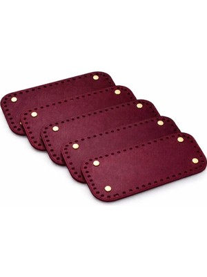 33X12 cm 5 Adet Çanta Tabanı Set - Delikli Makrome Çanta Alt Taban Hobi Çanta Yapım Malzemesi