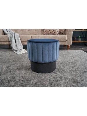 Vivense Rose Puf, Mavi