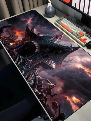 Charmbi Jujutsu Kaisen Sukuna 40X90 Mouse Pad Gaming Mousepad, Kaymaz Taban Büyük Oyuncu Pad