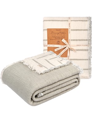 Rikka Home 6 Kat Dolgulu Muslin Yorgan 230X250 cm – %100 Pamuk Battal Boy, Nefes Alabilen 4 Mevsim Yorgan & Battaniye