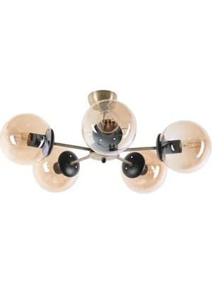 Vivense Lumexx Venüs Beşli Bal Camlı Avize